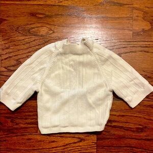 Free People Pointelle Cream Knit  cropped Xmas sweater 🎄🤶🤶🍾🥂🥂🎄🎄
